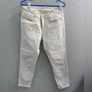 Dear John Blair ankle jeans in cream color ￼